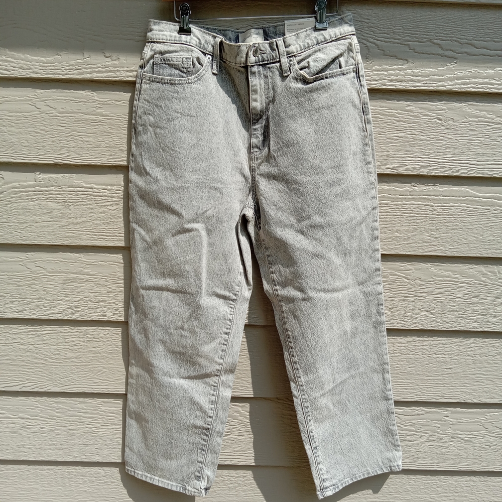 Light Gray Vintage Straight Leg Jeans Size 12 Waist 31 NWT - Picture 2 of 4